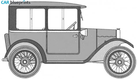 1929 BMW Dixi Coupe blueprint