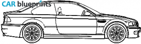 2000 BMW M3 E46 Coupe blueprint