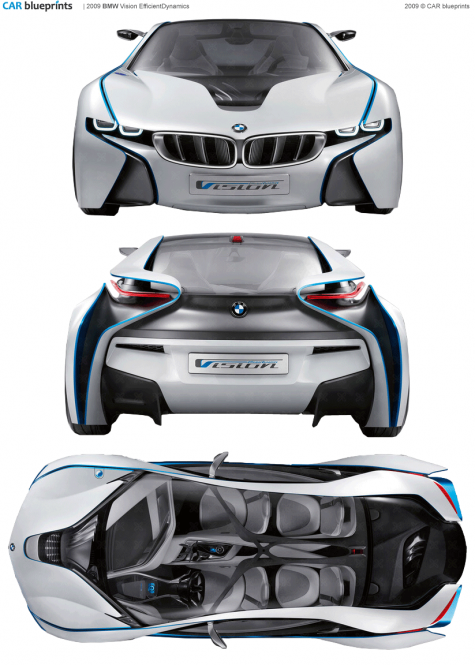 2009 BMW Vision EfficientDynamics Coupe blueprint