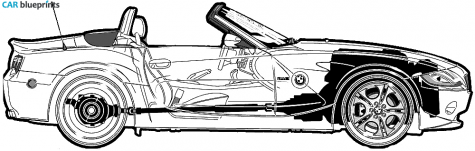 2003 BMW Z4 E86 Cabriolet blueprint