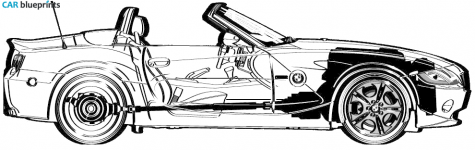 2005 BMW Z4 E86 3.0i Cabriolet blueprint