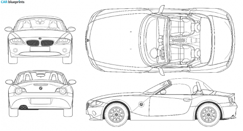 2006 BMW Z4 E85 Coupe blueprint