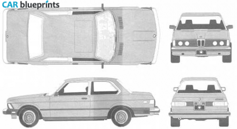 1980 BMW 3-series 320i E21 Sedan blueprint