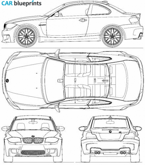 2011 BMW M1 Coupe blueprint