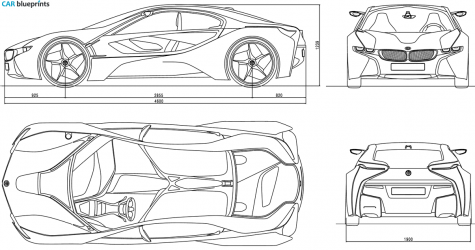 2009 BMW Efficiant Dynamics Coupe blueprint