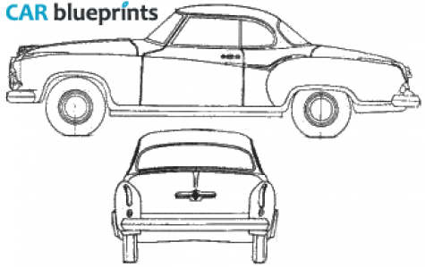 1959 Borgward Isabella Coupe blueprint