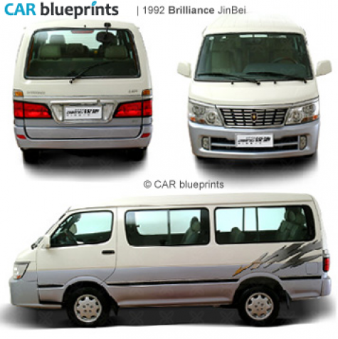 1992 Brilliance JinBei Van blueprint