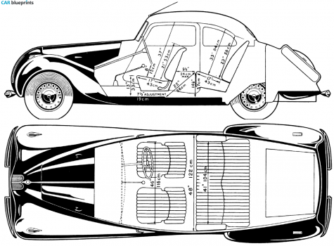 1947 Bristol 400 Sedan blueprint