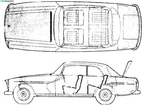 1963 Bristol 408 Sedan blueprint