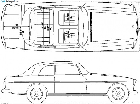 1967 Bristol 410 Coupe blueprint