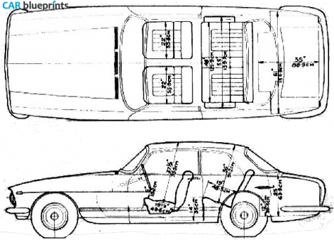 1970 Bristol 411 Sedan blueprint