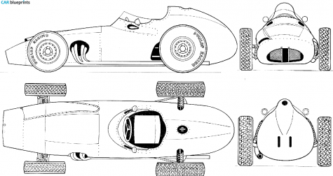 1959 BRM 25L F1 GP OW blueprint