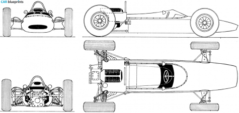 1963 BRM F1 GP OW blueprint