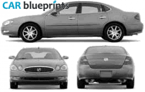 2006 Buick LaCrosse Sedan blueprint