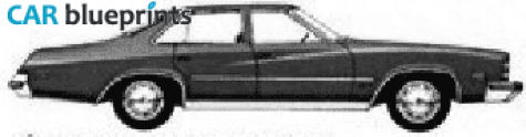 1975 Buick Regal Custom Hardtop Sedan blueprint