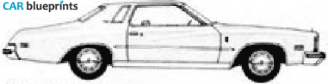 1975 Buick Regal Hardtop Coupe blueprint