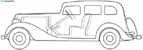 1934 Buick  Sedan blueprint