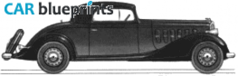 1933 Buick Series 33 Sixty Six S Sport Coupe blueprint