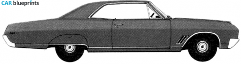 1967 Buick Skylark Sport Coupe blueprint