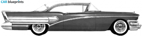 1958 Buick Special 46R Riviera Hardtop Sedan blueprint