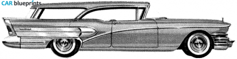 1958 Buick Special 49 Riviera Estate Wagon blueprint