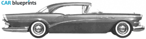 1957 Buick Special Riviera 2-door Hardtop Coupe blueprint