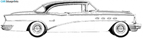 1956 Buick Super Riviera Hardtop Coupe blueprint