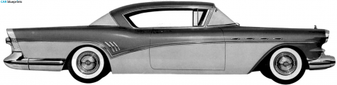 1957 Buick Super Riviera Hardtop Coupe blueprint