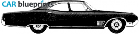 1968 Buick Wildcat 4-door Sedan blueprint