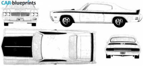 1970 Buick GSX Coupe blueprint