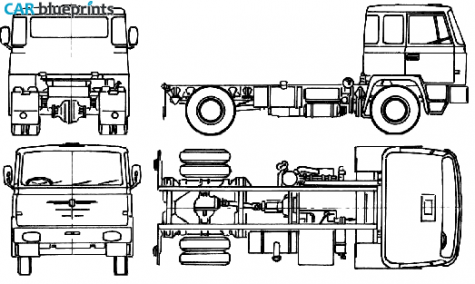 1960 Bussing BS11-S Truck blueprint