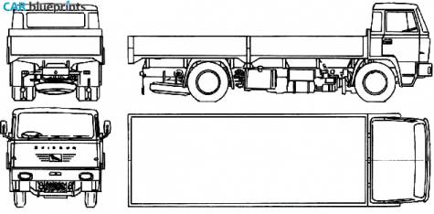 1972 Bussing BS13-L Truck blueprint