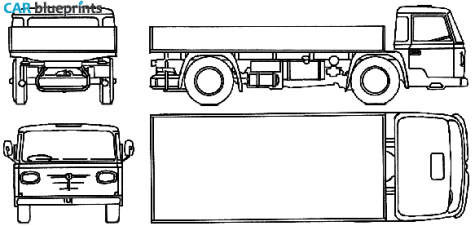 1966 Bussing Burglowe 09-110 Truck blueprint