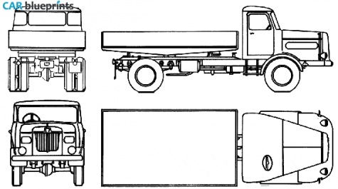 1960 Bussing LS77 Truck blueprint