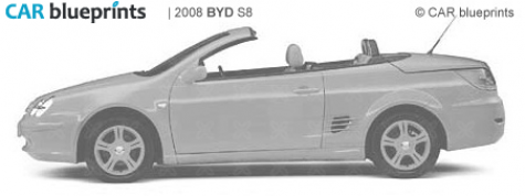 2008 BYD S8 Roadster Cabriolet blueprint