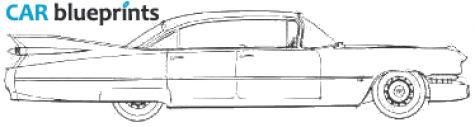 1959 Cadillac Sixty Two Special Hardtop Sedan blueprint