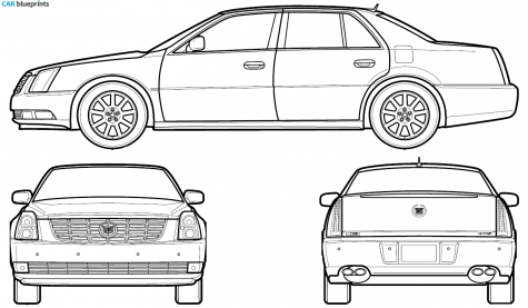 2006 Cadillac DTS Sedan blueprint