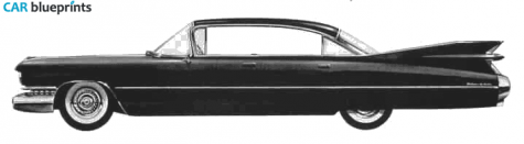 1959 Cadillac Deville Sedan blueprint