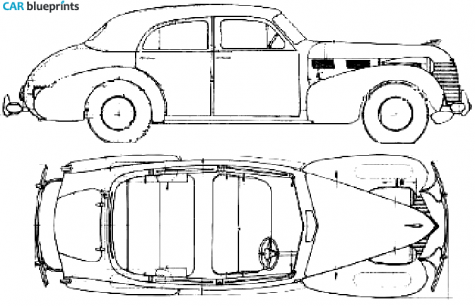 1940 Cadillac Series 62 Sedan blueprint