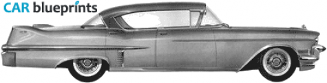 1957 Cadillac Sixty Two Sedan blueprint