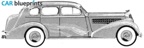 1936 Cadillac V8 Series 60 Wagon blueprint