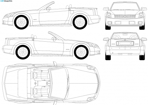 2006 Cadillac XLR Cabriolet blueprint