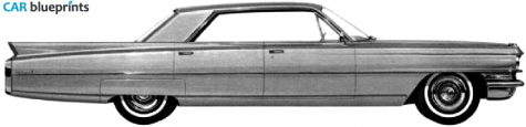 1963 Cadillac DeVille Hardtop Sedan blueprint