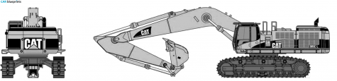 Caterpillar 385C L Tractor blueprint