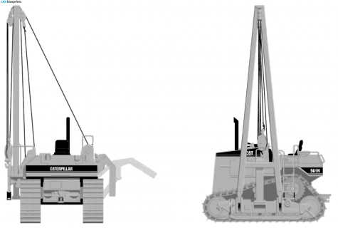 Caterpillar 561N Tractor blueprint