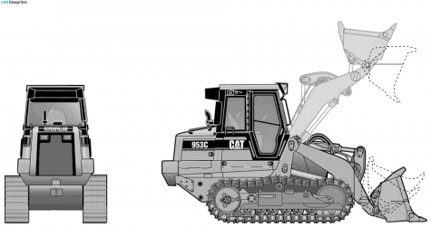 Caterpillar 953C Tractor blueprint