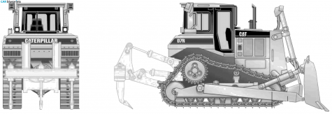 Caterpillar D7R II3 Tractor blueprint