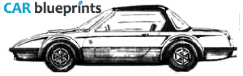 1974 Cavaro Serie X Coupe blueprint