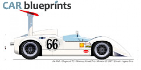 1967 Chaparral 2G Cabriolet blueprint