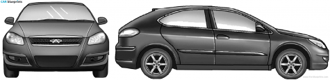 2010 Chery A3 Hatchback blueprint